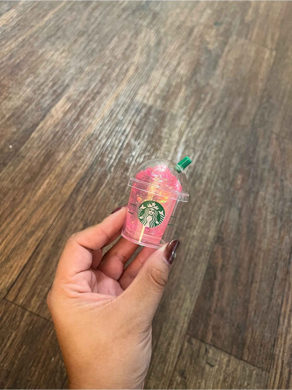 🩷 Pink Glitter Coffee Cup Squishy ☕✨